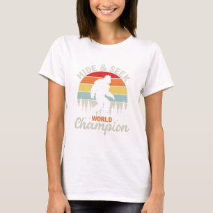 Bigfoot Wereldkampioen Verstoppertje spelen T-shirt
