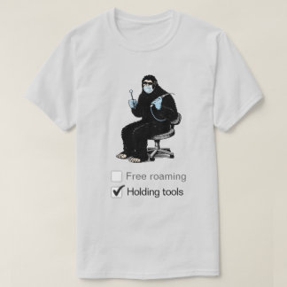 Bigfoot werkt in een tandheelkundige kliniek T-shi T-shirt