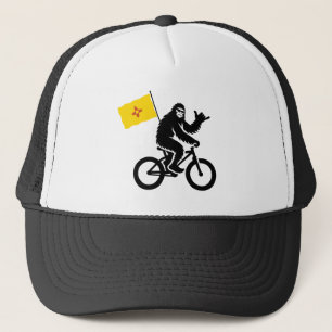 Bigfoot Wielrennen New Mexico Vlag Trucker Pet