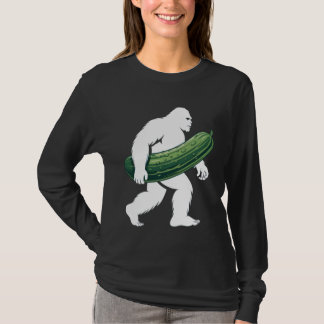 Bigfoot with Cucumber for Adventurous Campers and  T-shirt