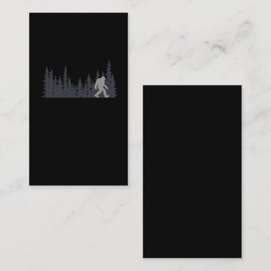 Bigfoot woud Joke Sasquatch Fun Visitekaartje (Voorkant / Achterkant)