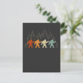  Bigfoot woud Yeti Briefkaart (Staand voorkant)