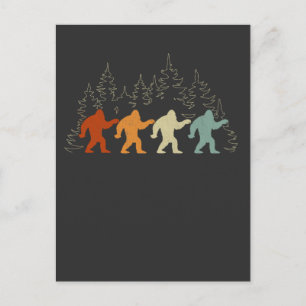  Bigfoot woud Yeti Briefkaart