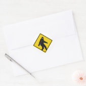 Bigfoot Xing Ronde Sticker (Envelop)