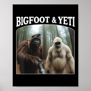 Bigfoot & Yeti Grappige Sasquatch Bigfoot Vlogs F Poster