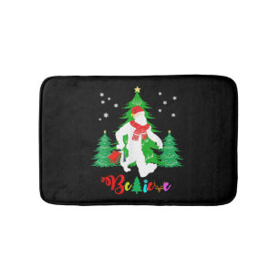 Bigfoot Yeti Sasquatch Kerstmis Geloof Kerstmis Badmat