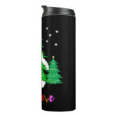 Bigfoot Yeti Sasquatch Kerstmis Geloof Kerstmis Thermosbeker (Geroteerd rechts)