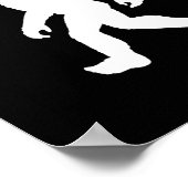 Bigfoot yeti sasquatch lelijke kerst trui t-shirt poster (Hoek)