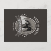 Bigfoot Yeti. Sasquatch. Retro, . Briefkaart (Voorkant)