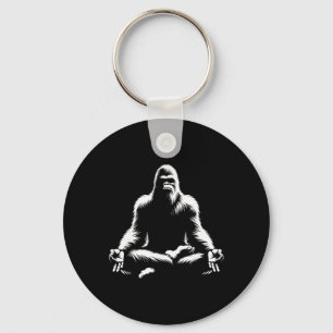 Bigfoot Yoga Houden Sasquatch Meditatie Sleutelhanger