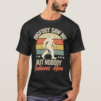 Bigfoot Zag Me Maar Niemand Gelooft Hem Humor Grap T-shirt