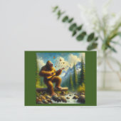 Bigfoot zingen briefkaart (Staand voorkant)