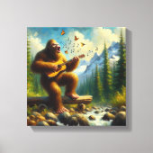 Bigfoot zingen canvas afdruk (Voorkant)