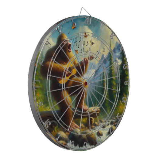 Bigfoot zingen dartbord (Voorkant Links)