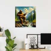 Bigfoot zingen poster (Thuiskantoor)