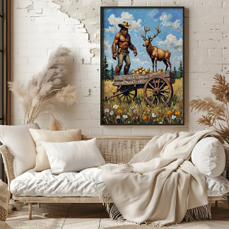 Bigfoot's Dilemma: De Elk en de Wagon Poster