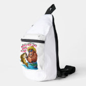 Bigfoots Gewoon een kind dat houdt van vissen Sling Bag (Rechterhoek)