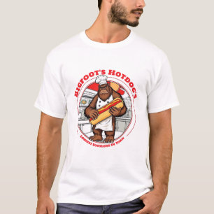 Bigfoot's Hotdog's Langste Footlong In de stad T-shirt