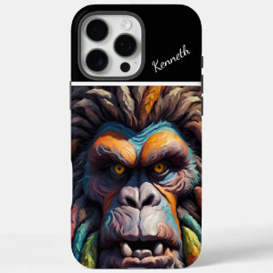 Bigfoot's kleurrijke blik iPhone 16 pro max hoesje