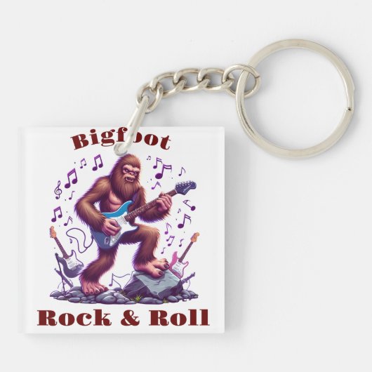 Bigfoots Rock & Roll Sleutelhanger (Achterkant)