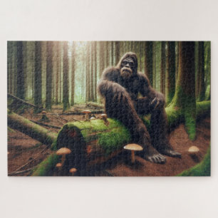 Bigfoot's Woodland Throne, Bigfoot diep in gedacht Legpuzzel
