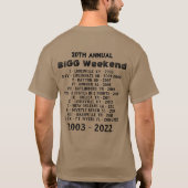 BiGG Weekend XX T-Shirt (Achterkant)
