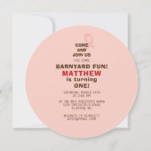 Biggen in de boerderij kaart (Achterkant)