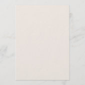 Biggen met minimale terracotta gastnaam bruiloft m menu (Achterkant)