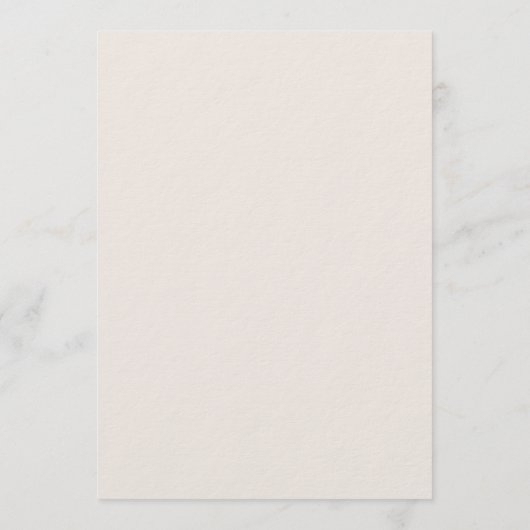 Biggen met minimale terracotta gastnaam bruiloft m menu (Achterkant)
