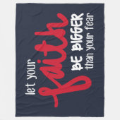 Bigger than your fear fleece deken (Voorkant)