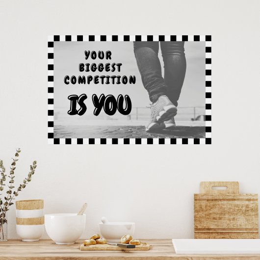 "Biggest Competition" Positive Wall art Poster (Cuisine)