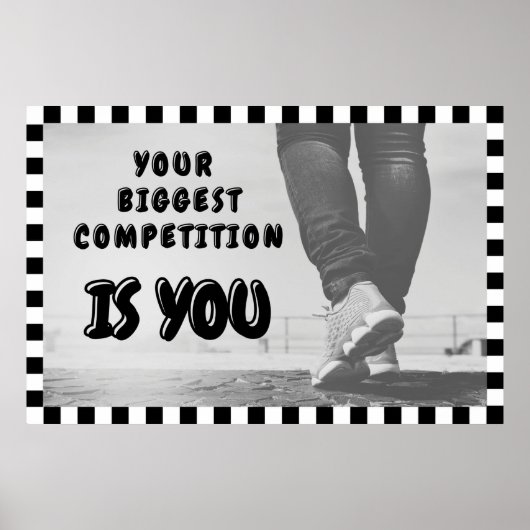 "Biggest Competition" Positive Wall art Poster (Devant)