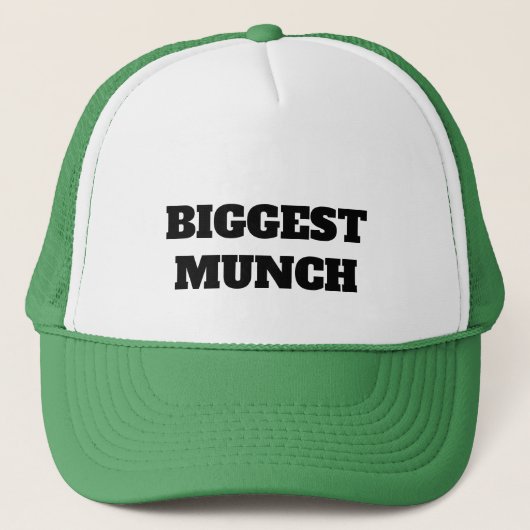 Biggest munch Trucker Hat, Trucker Hat Pet (Voorkant)