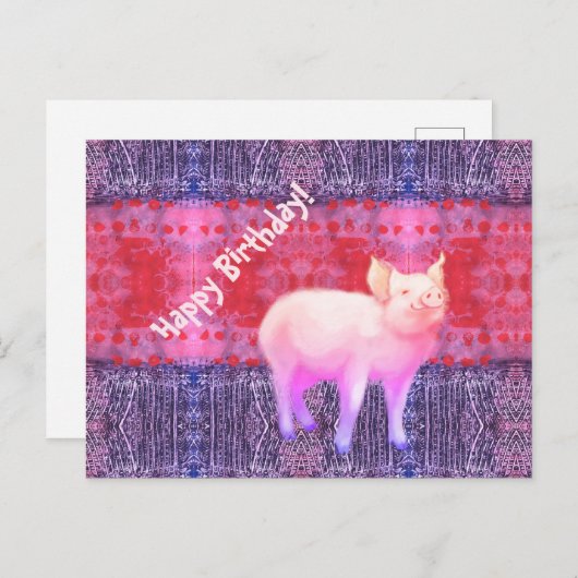 Biggetje Briefkaart (Voorkant / Achterkant)