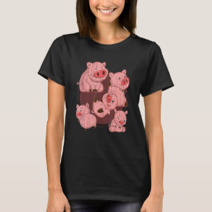 Biggetje Varken Boer Boerderij Dier Schattig Varke T-shirt