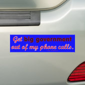 BigGovtPhone Bumpersticker (Op auto)