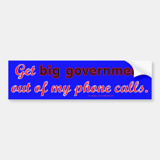 BigGovtPhone Bumpersticker
