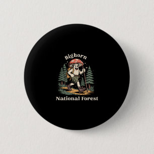 Bighorn National Forest Wyoming Wandelen Paddensto Ronde Button 5,7 Cm