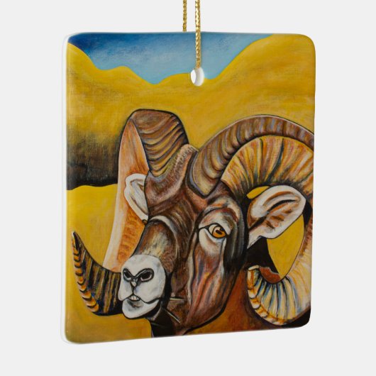 Bighorn schaap keramisch ornament (Rechts)