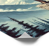 Bighorn Schaap op een Rocky Outcrop Poster (Hoek)