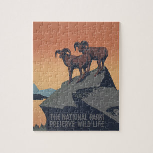 Bighorn Sheep American West Wildlife Legpuzzel