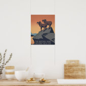 Bighorn Sheep American West Wildlife Poster (Keuken)