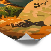  Bighorn Sheep Illustratie Poster (Hoek)