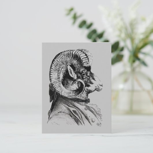 Bighorn Sheep in Suit Briefkaart (Staand voorkant)