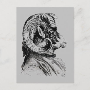 Bighorn Sheep in Suit Briefkaart