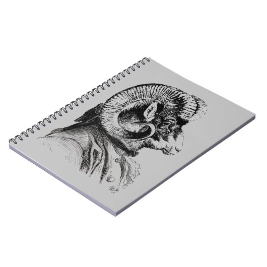 Bighorn Sheep in Suit Notitieboek (Linkerzijde)