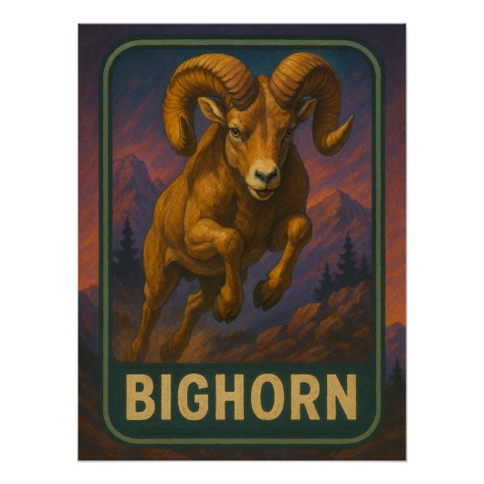 Bighorn Sheep Poster Perfect Poster (Voorkant)