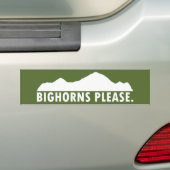 Bighorns alsjeblieft bumpersticker (Op auto)