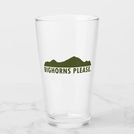 Bighorns alsjeblieft glas (Voorkant)