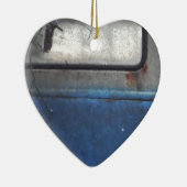 Bight Blue en witte  vrachtwagen Keramisch Ornament (Rechts)